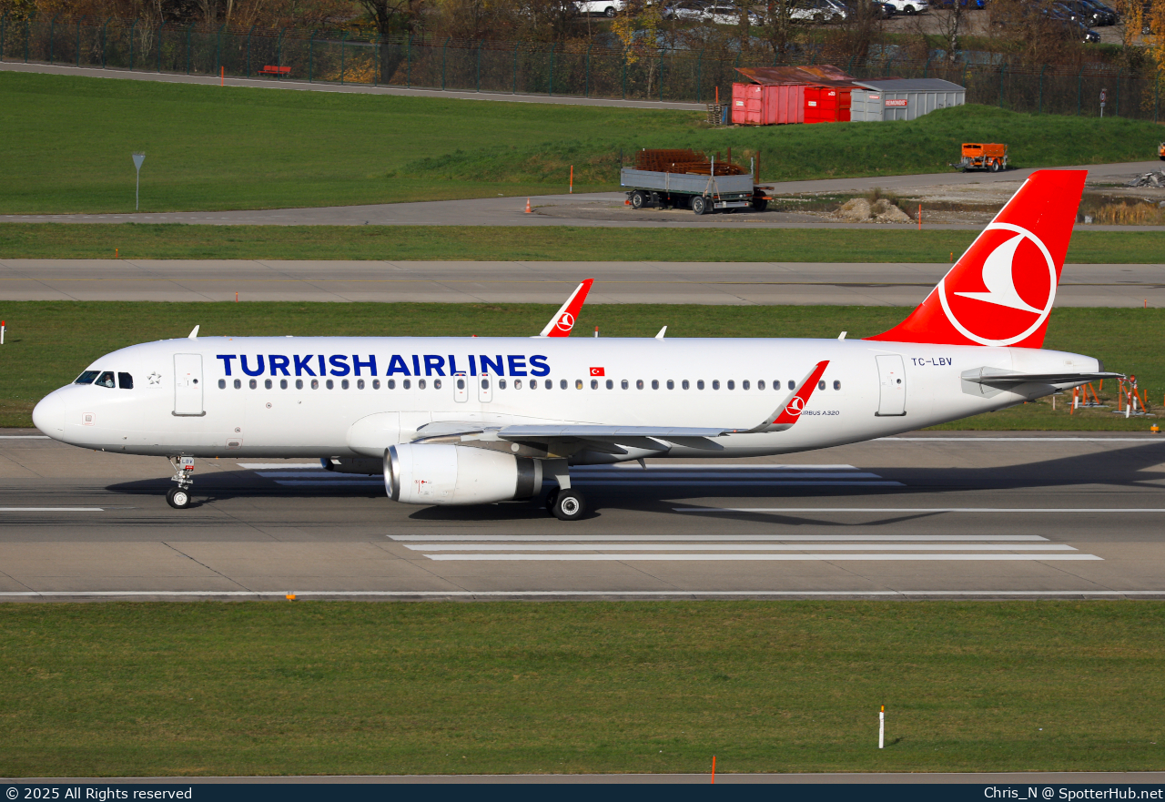 Photo of TC-LBV - Airbus A320-232 operated by Turkish Airlines