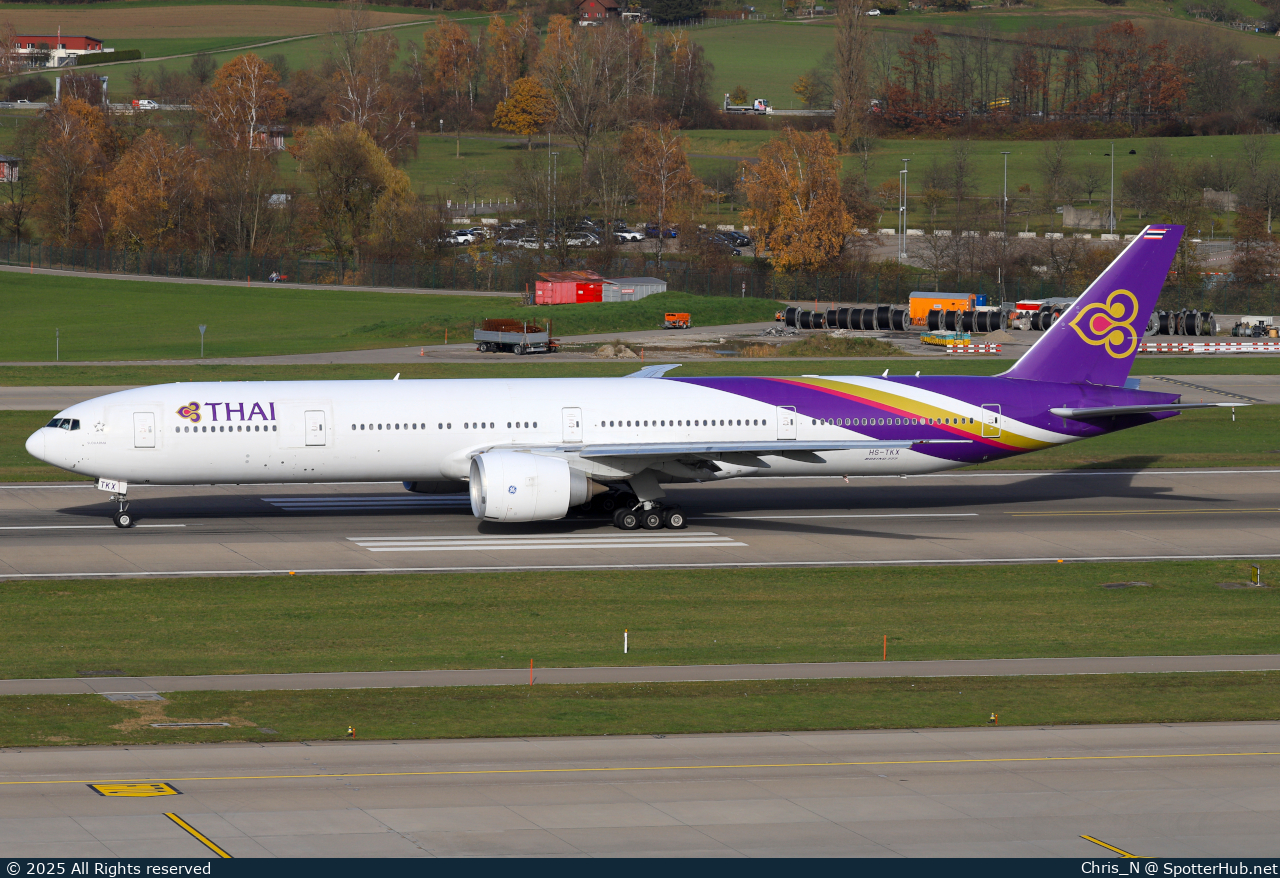Photo of HS-TKX - Boeing 777-3D7(ER) operated by Thai Airways International