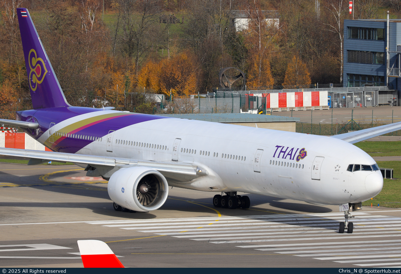 Photo of HS-TKX - Boeing 777-3D7(ER) operated by Thai Airways International