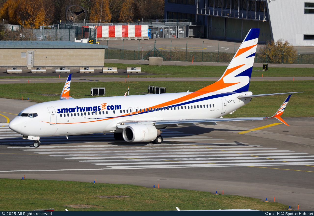 Photo of OK-TVL - Boeing 737-8FN operated by SmartWings