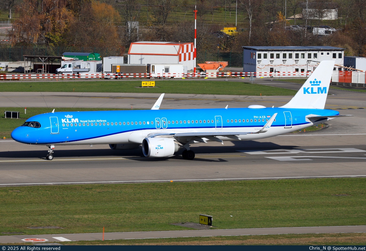 Photo of PH-AXB - Airbus A321-252NX operated by KLM Royal Dutch Airlines