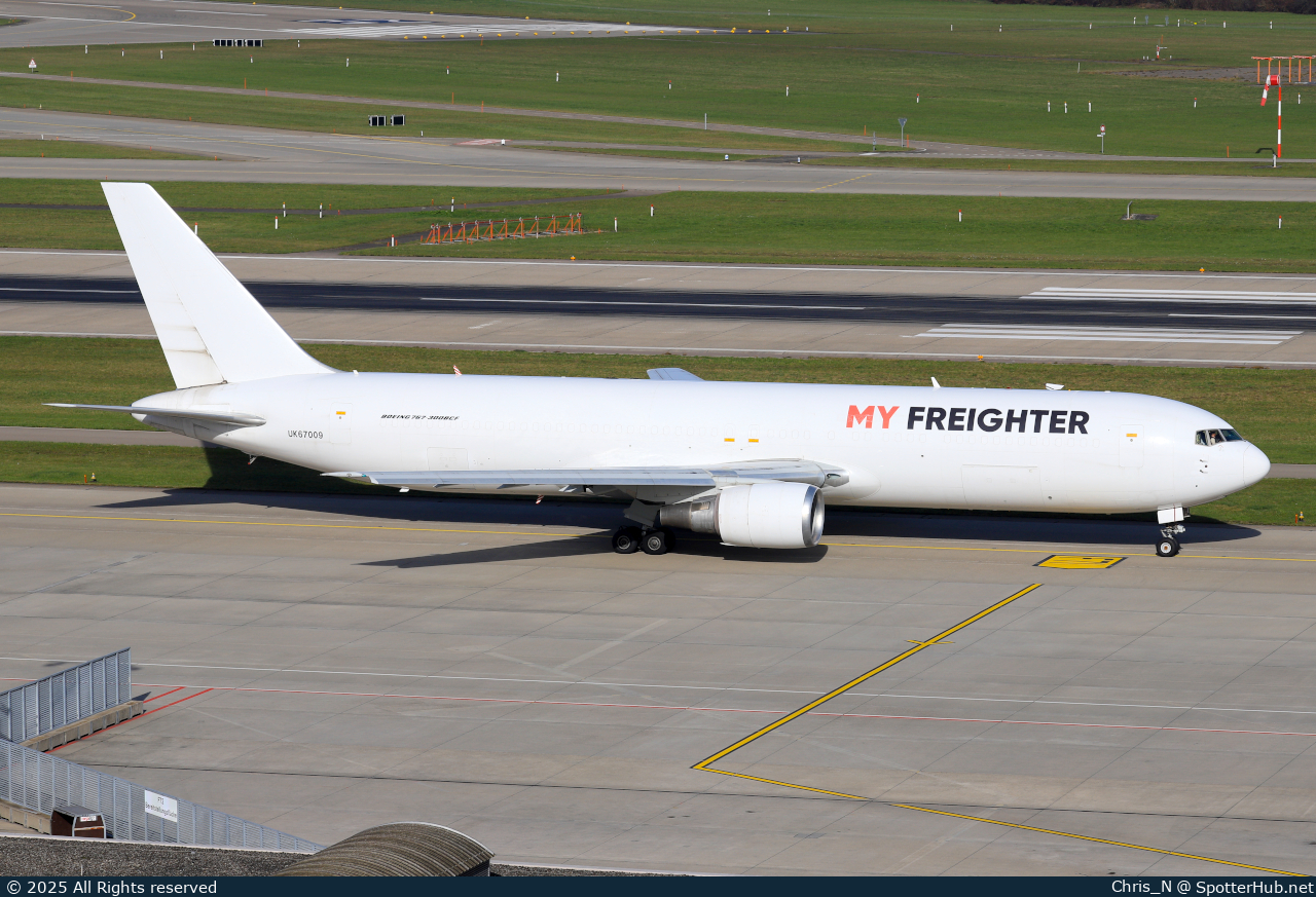 Photo of UK67009 - Boeing 767-3Q8(ER)(BCF) operated by My Freighter