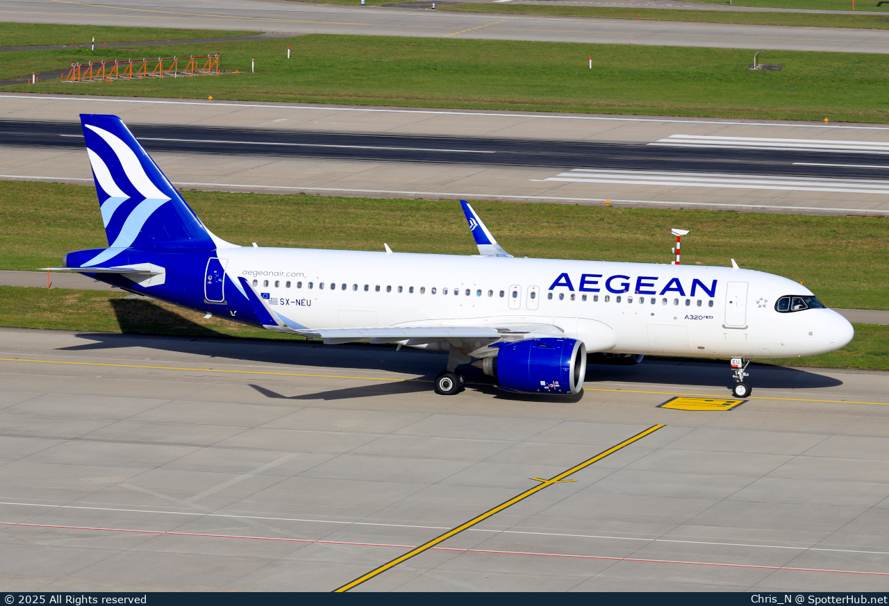 Photo of SX-NEU - Airbus A320-271N operated by Aegean Airlines