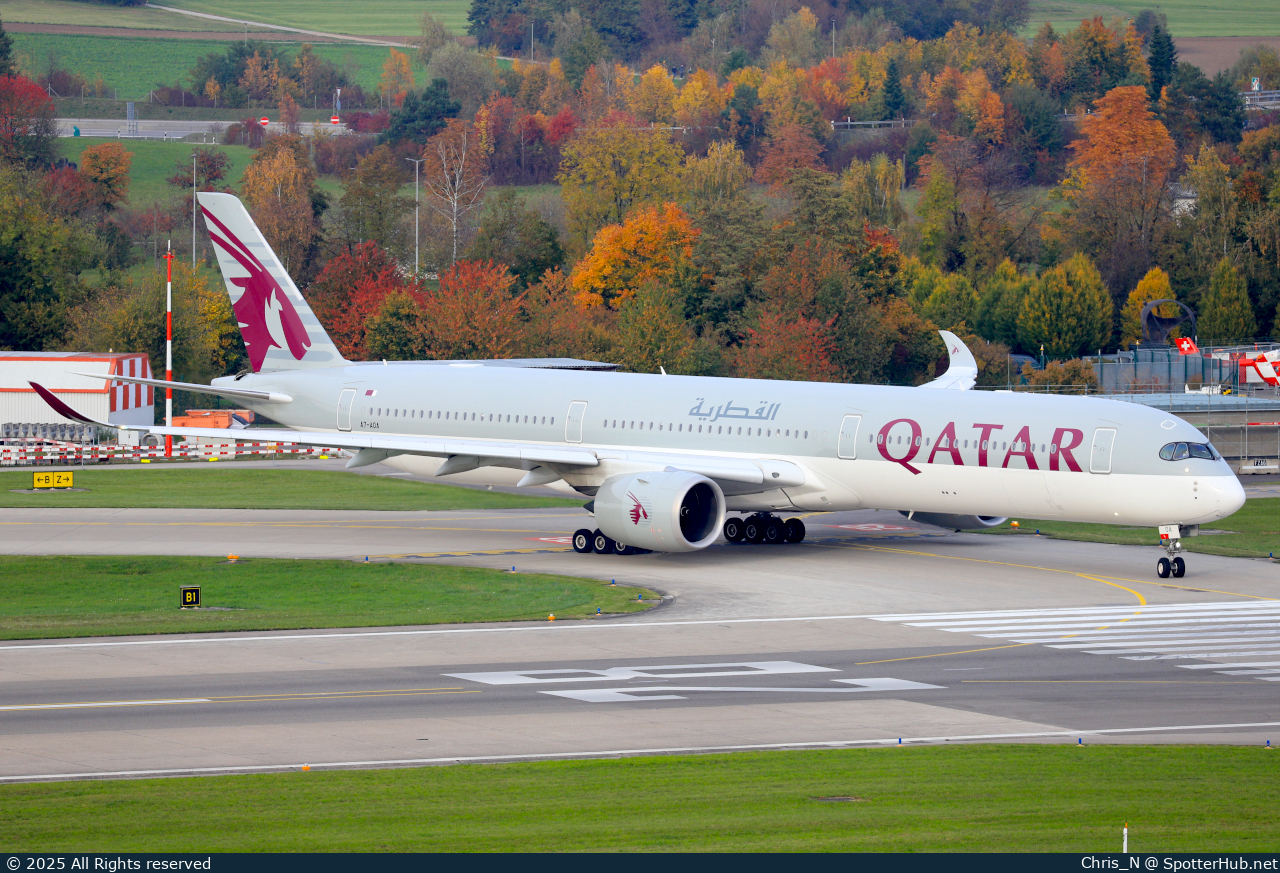 Photo of A7-AOA - Airbus A350-1041 operated by Qatar Airways