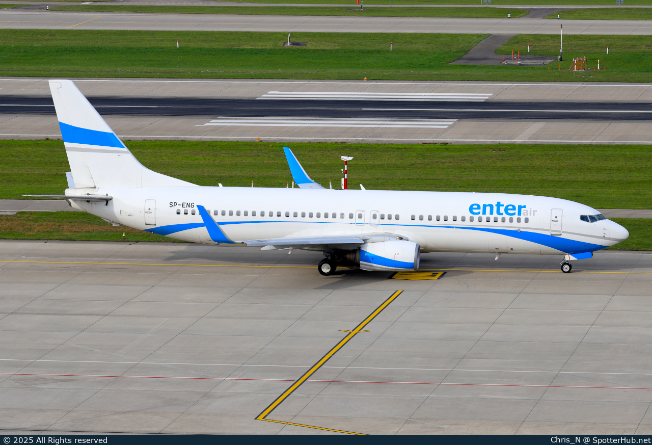 Photo of SP-ENG - Boeing 737-8CX operated by Enter Air