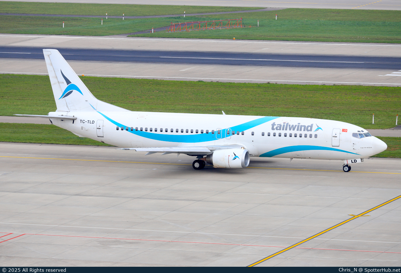 Photo of TC-TLD - Boeing 737-4Q8 operated by Tailwind Airlines