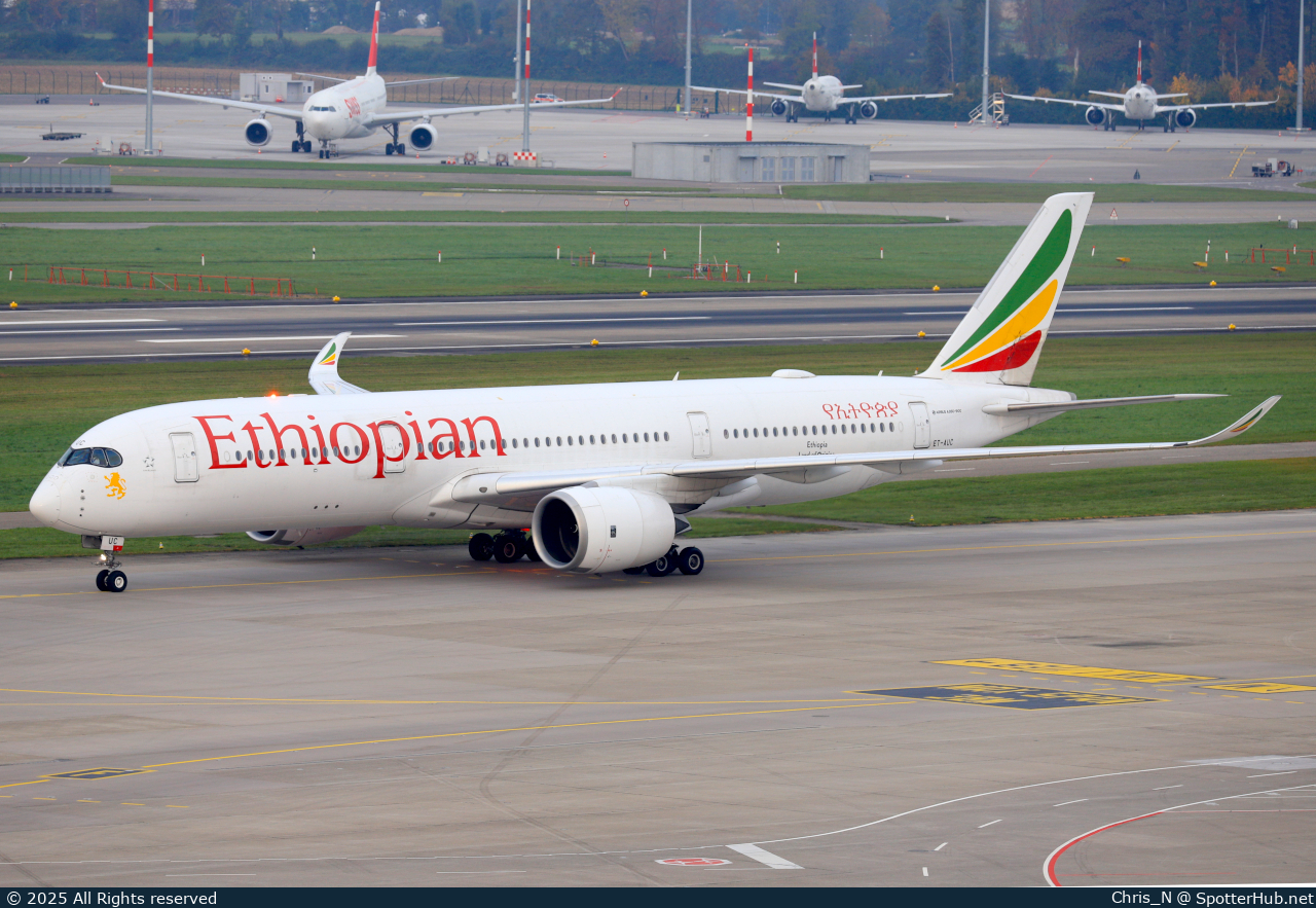 Photo of ET-AUC - Airbus A350-941 operated by Ethiopian Airlines