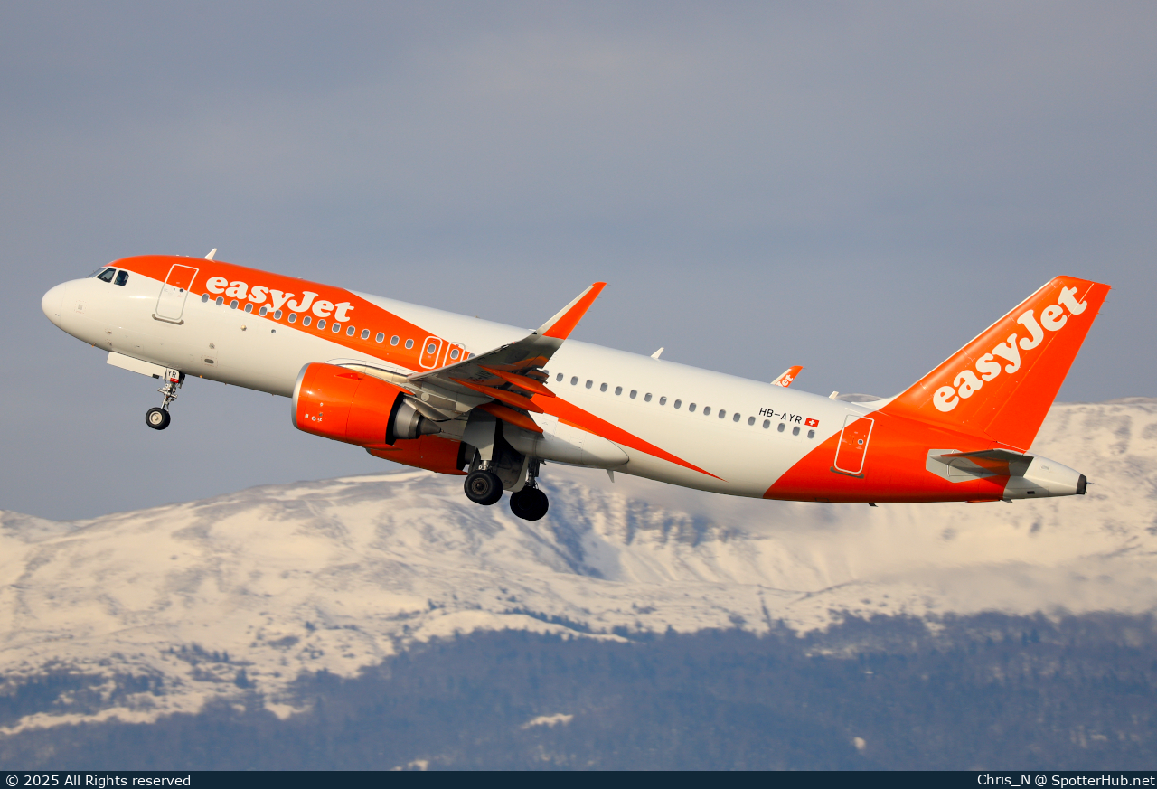 Photo of HB-AYR - Airbus A320-251N operated by easyJet Switzerland