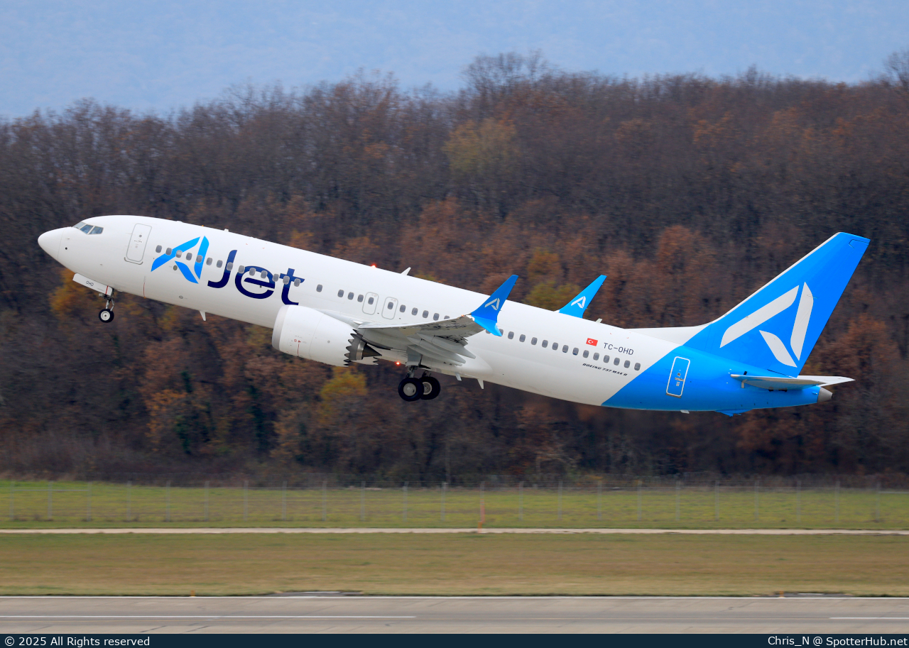 Photo of TC-OHD - Boeing 737 MAX 8 operated by AJet