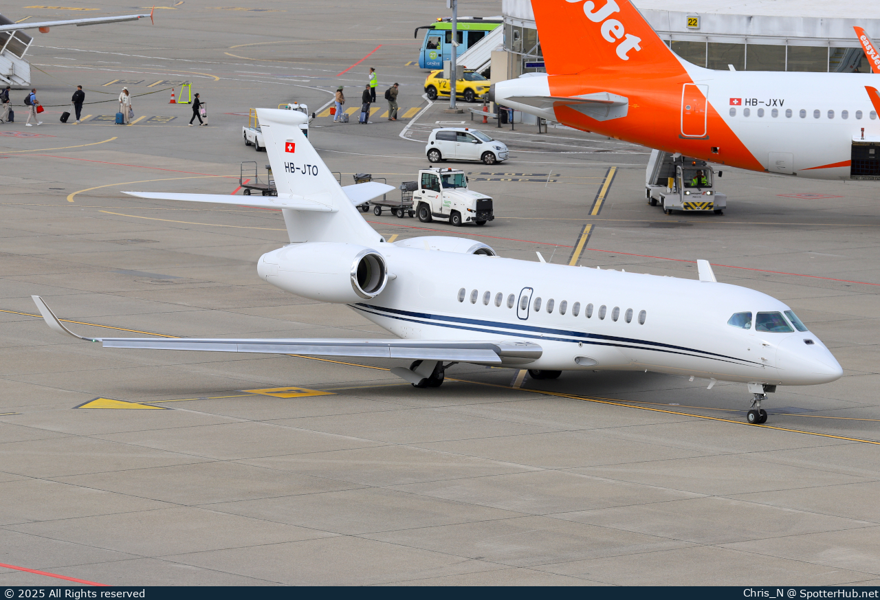 Photo of HB-JTO - Dassault Falcon 6X operated by Cat Aviation