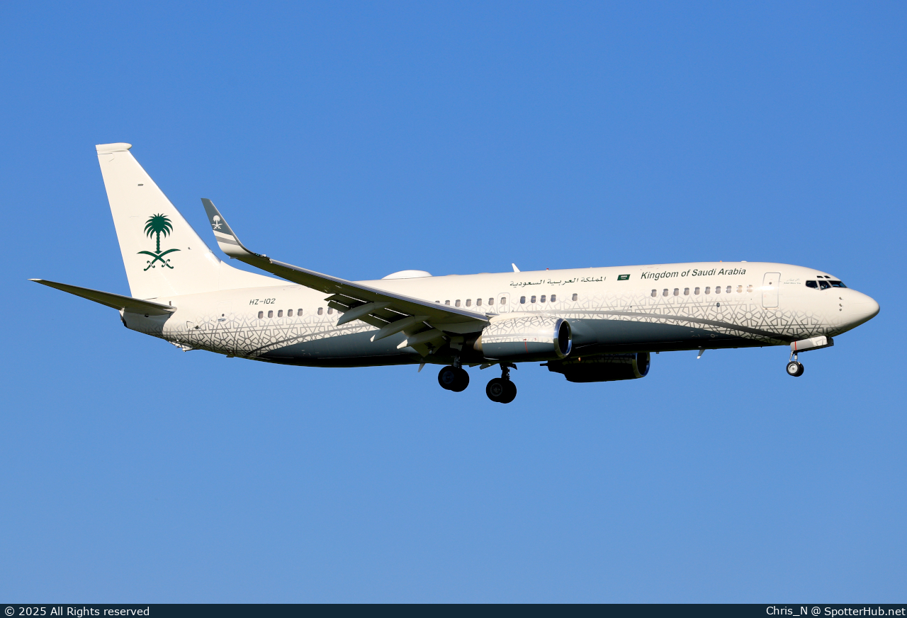 Photo of HZ-102 - Boeing 737-8DP(BBJ2) operated by Desert Wings Aviation
