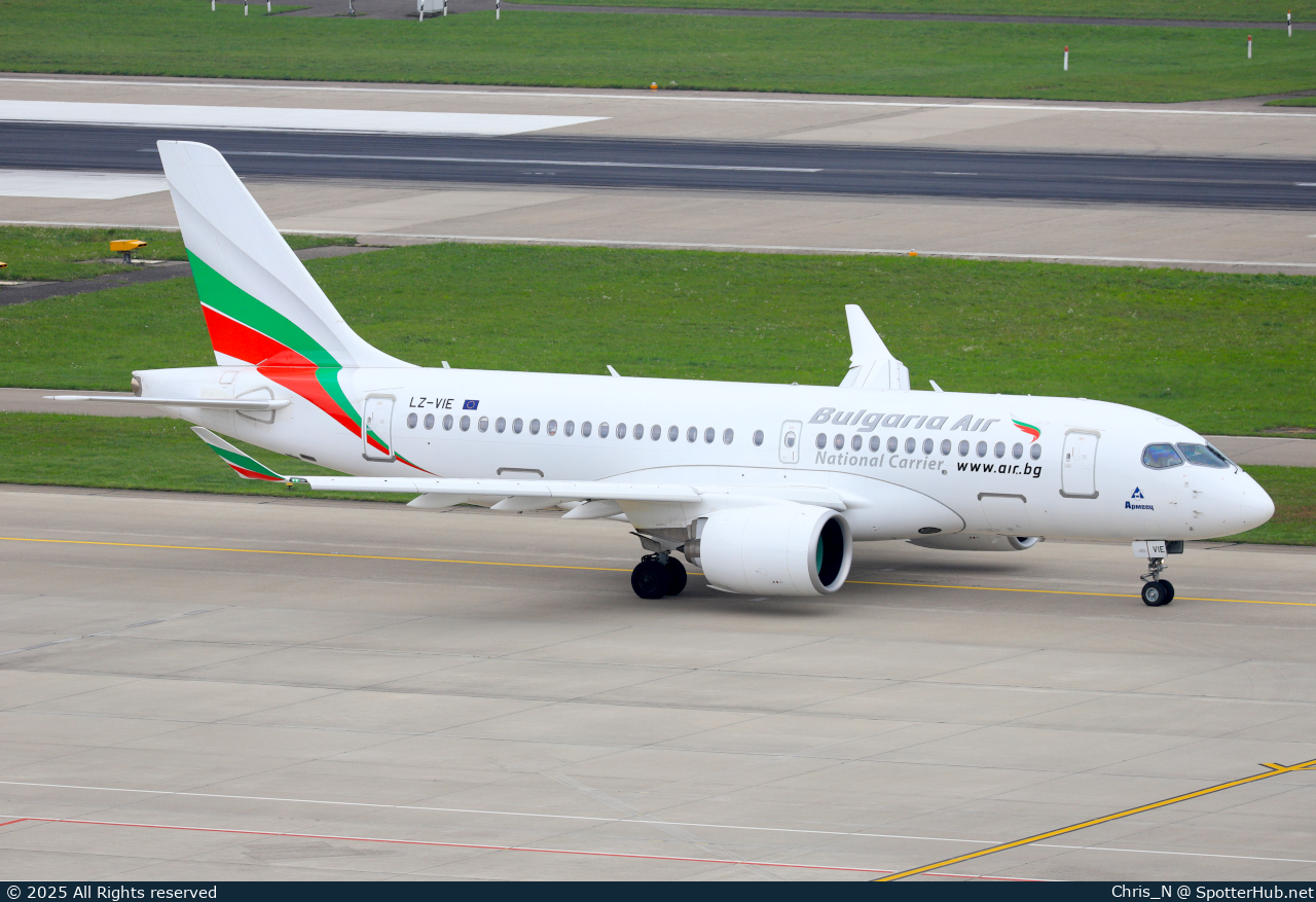 Photo of LZ-VIE - Airbus A220-100 operated by Bulgaria Air