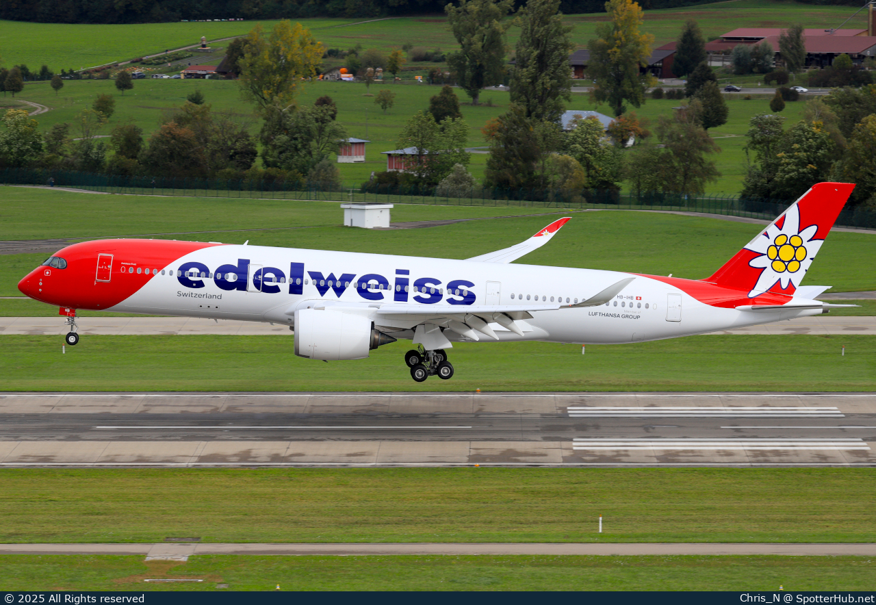 Photo of HB-IHB - Airbus A350-941 operated by Edelweiss Air