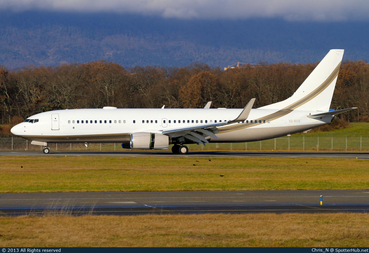 Photo of VQ-BOS - Boeing 737-8GQ(BBJ2) operated by Private