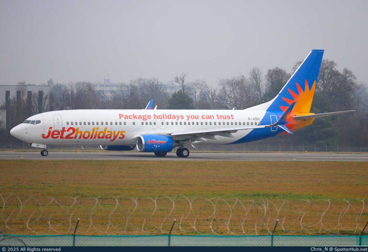 Photo of G-JZDC - Boeing 737-82R operated by Jet2
