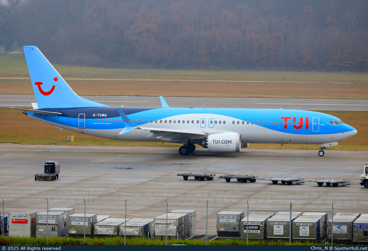 Photo of G-TUMA - Boeing 737 MAX 8 operated by TUI Airways