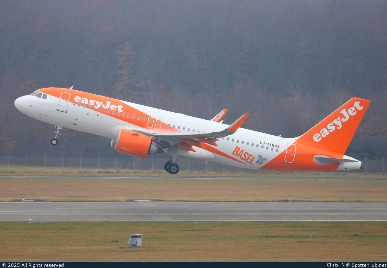 Photo of HB-AYM - Airbus A320-251N operated by easyJet Switzerland