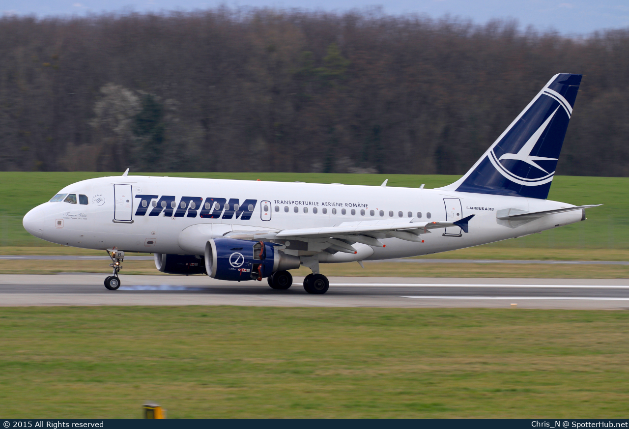 Photo of YR-ASB - Airbus A318-111 operated by Tarom - Romanian Air Transport