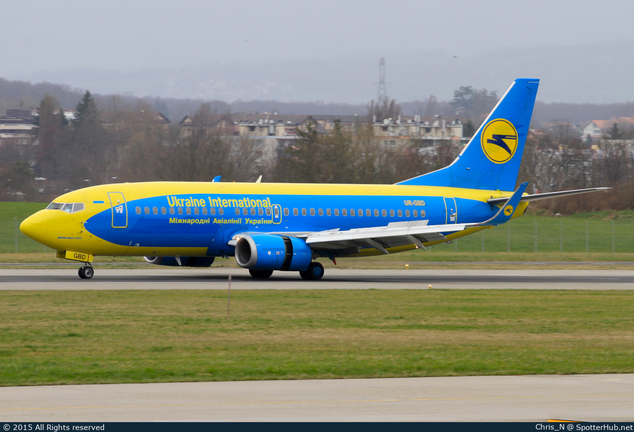 Photo of UR-GBD - Boeing 737-36Q operated by Ukraine International Airlines