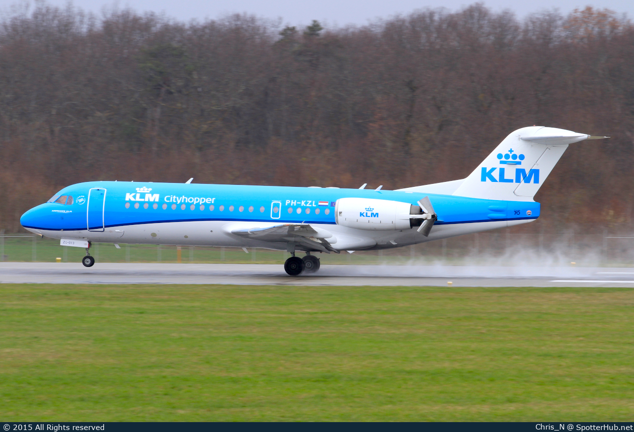 Photo of PH-KZL - Fokker 70 operated by KLM Cityhopper
