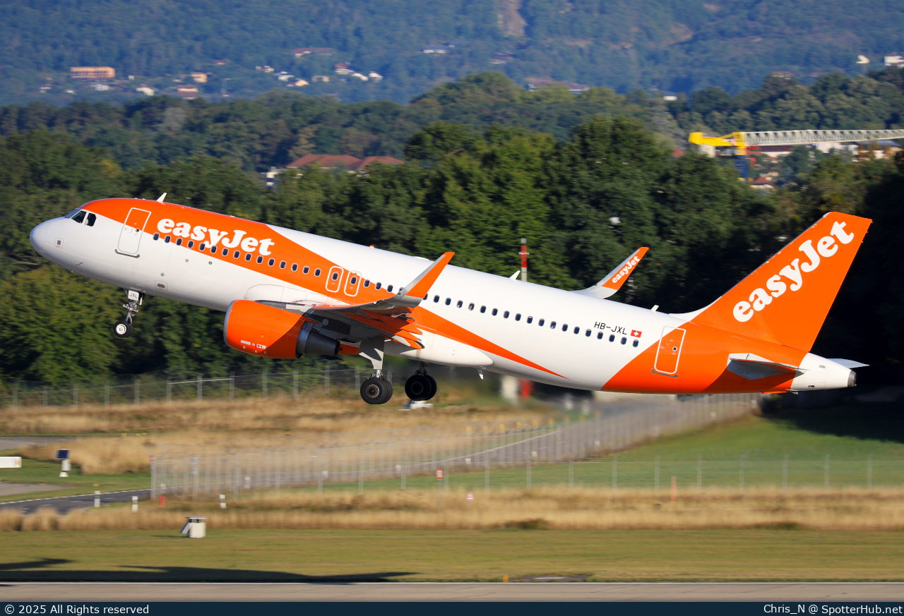 Photo of HB-JXL - Airbus A320-214 operated by easyJet Switzerland