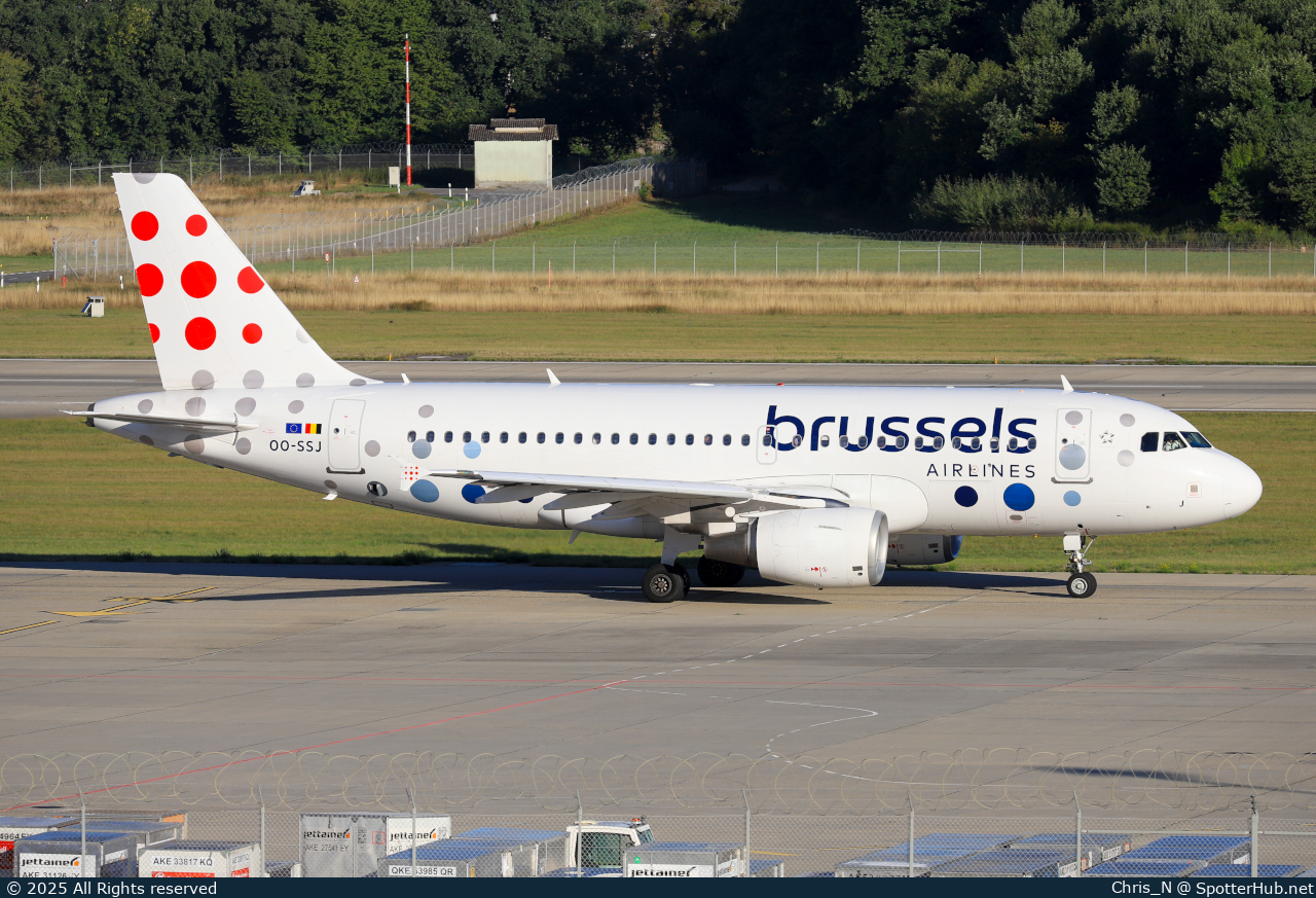 Photo of OO-SSJ - Airbus A319-111 operated by Brussels Airlines