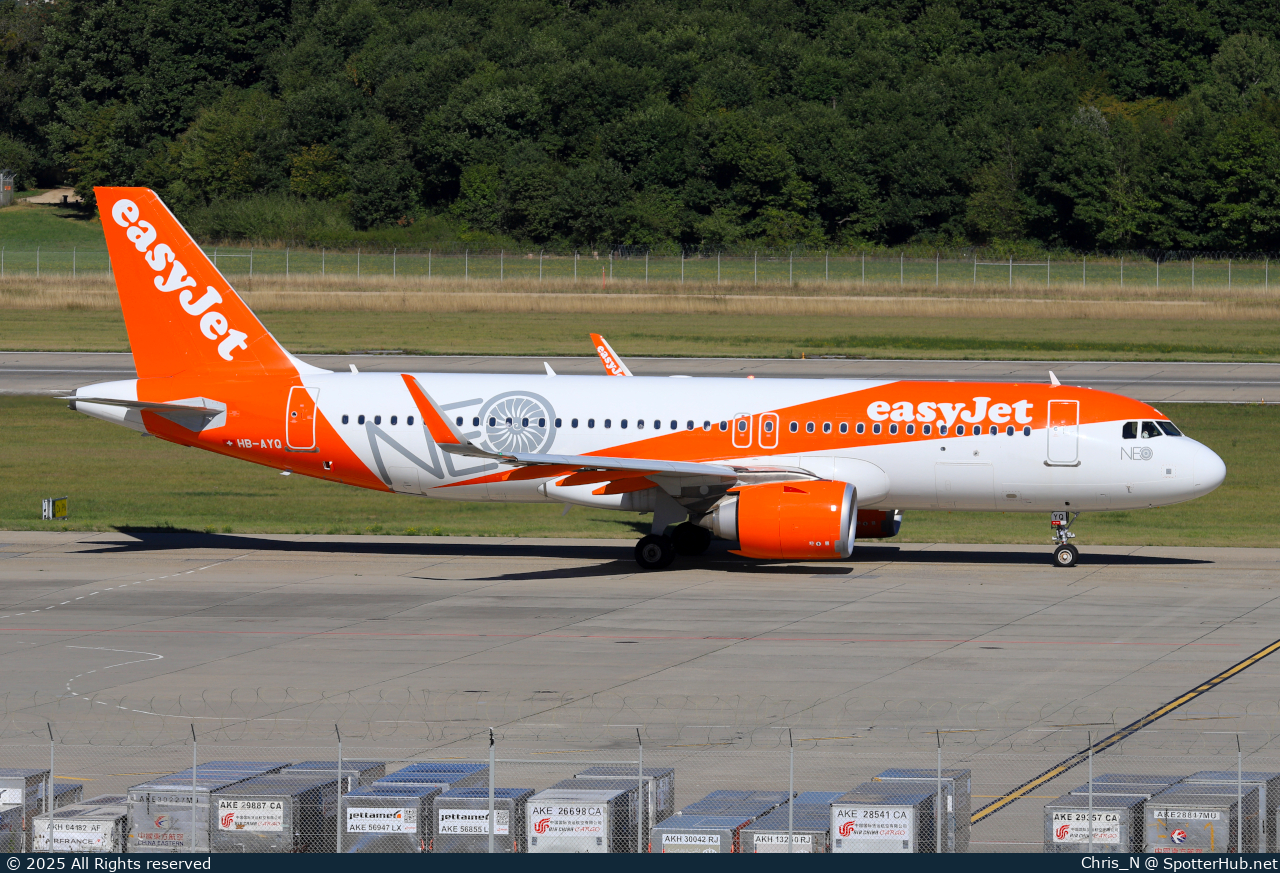Photo of HB-AYQ - Airbus A320-251N operated by easyJet Switzerland