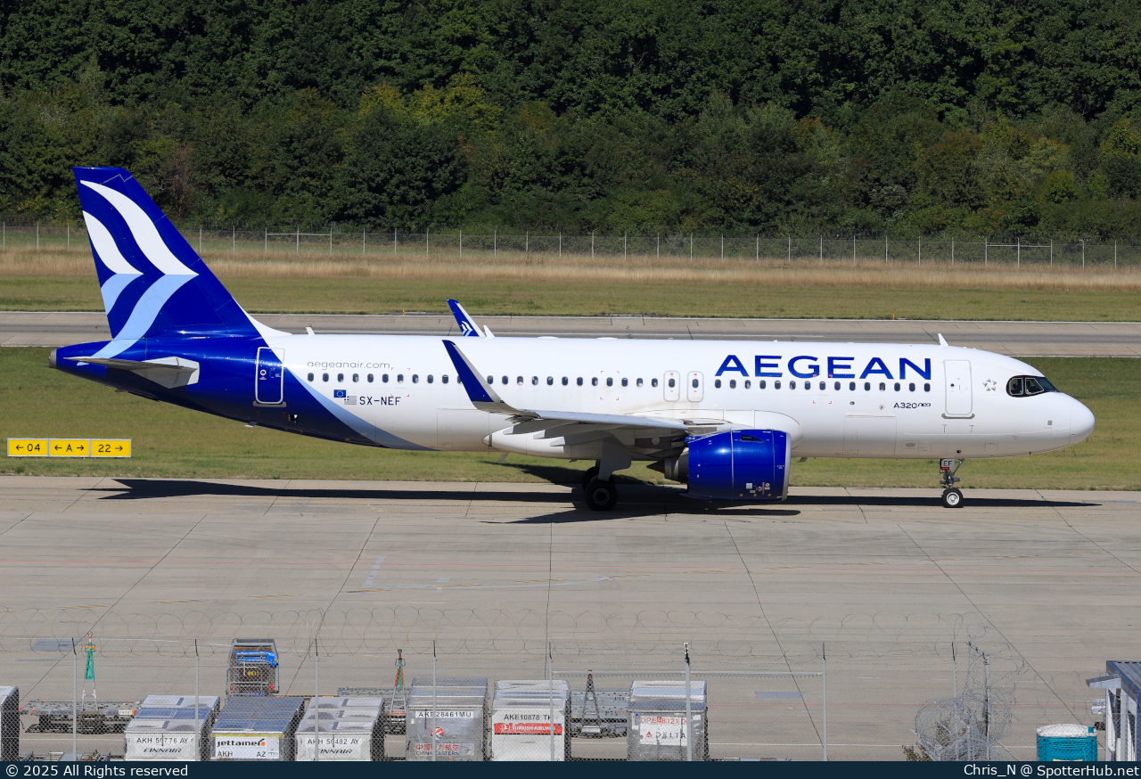 Photo of SX-NEF - Airbus A320-271N operated by Aegean Airlines