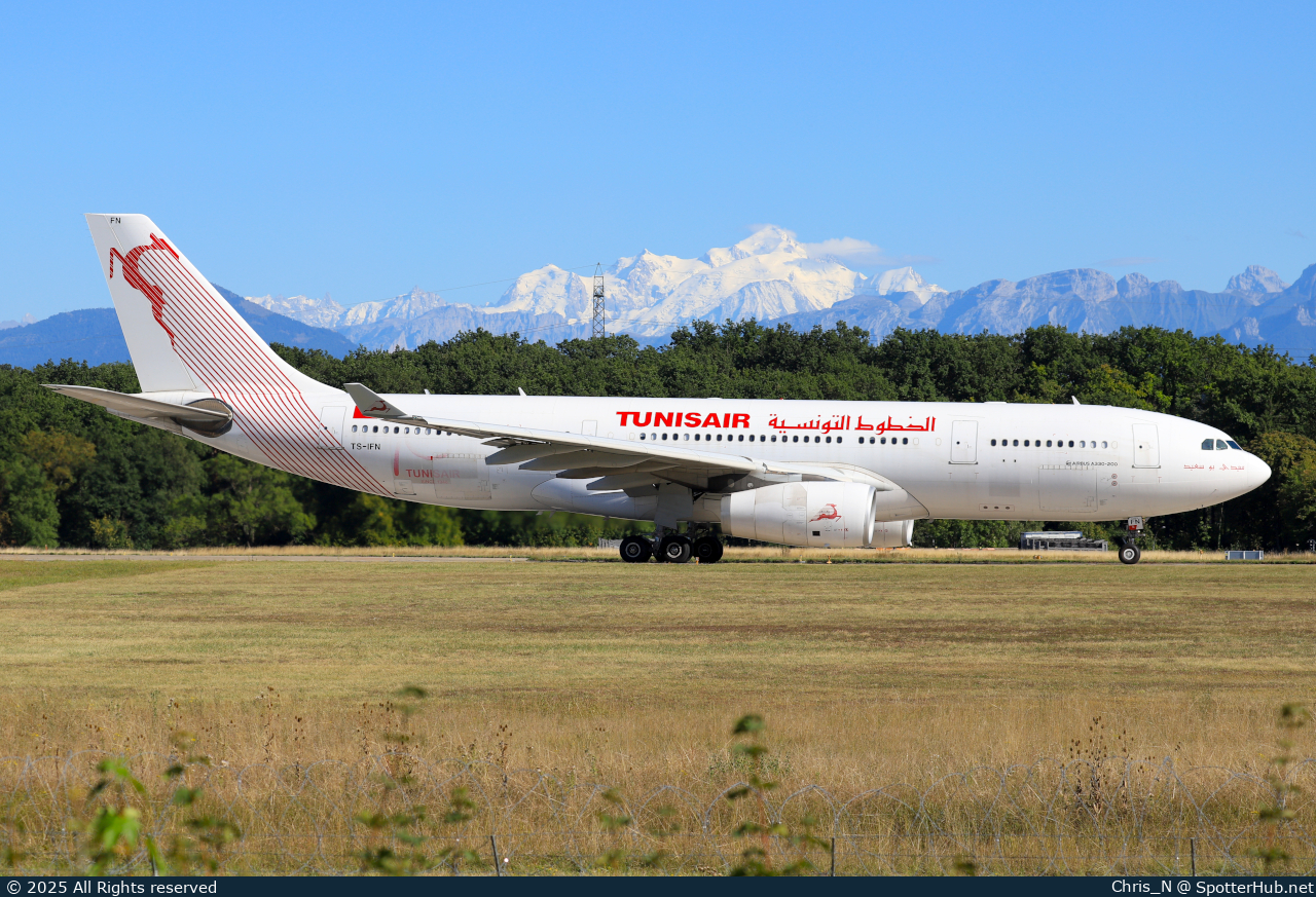 Photo of TS-IFN - Airbus A330-243 operated by Tunisair