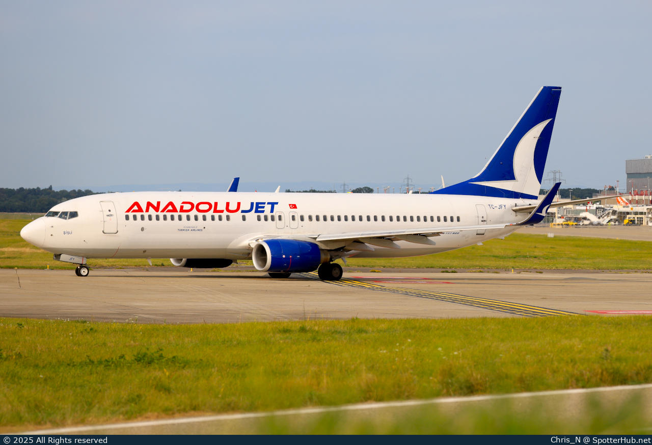 Photo of TC-JFY - Boeing 737-8F2 operated by AnadoluJet