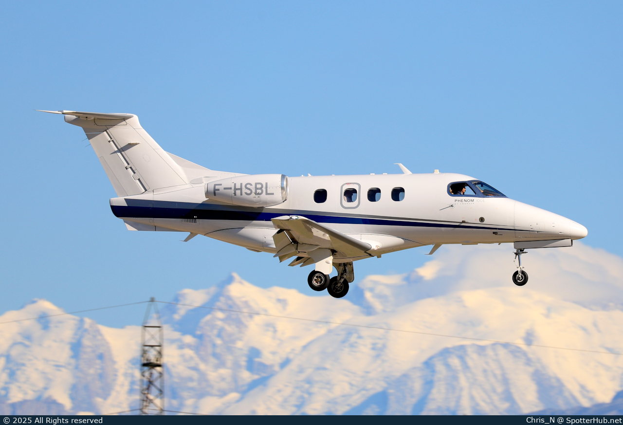 Photo of F-HSBL - Embraer Phenom 100E operated by Pan Européenne Air Service