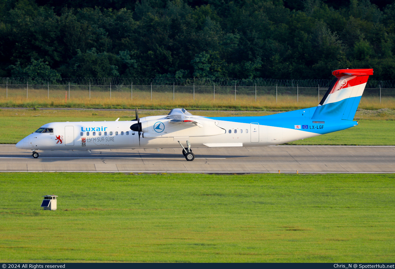 Photo of LX-LGF - Bombardier DHC-8-402 Dash 8 Q400 operated by Luxair