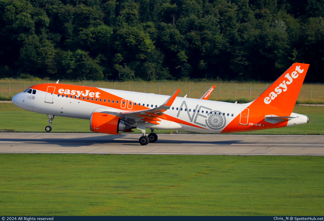Photo of HB-AYE - Airbus A320-251N operated by easyJet Switzerland