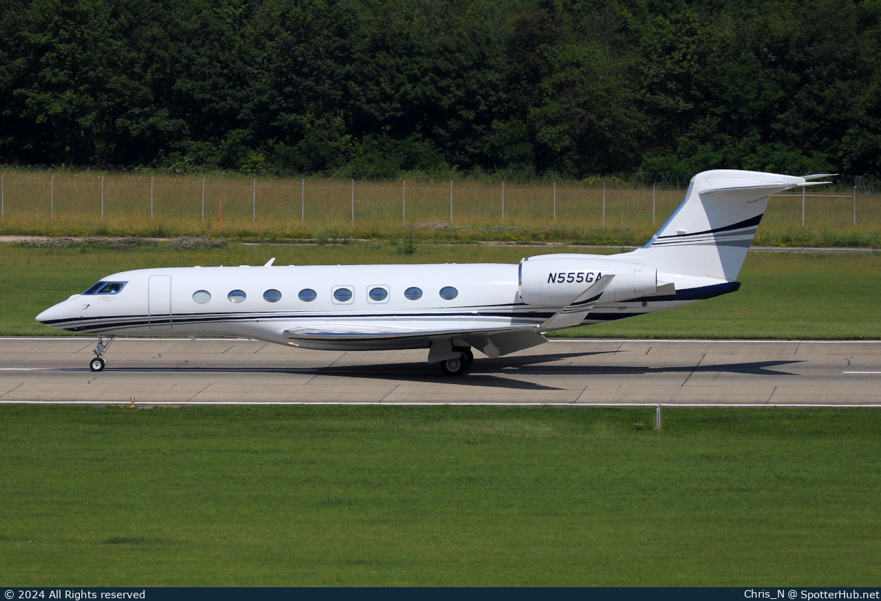 Photo of N555GA - Gulfstream G650ER operated by Hill Air Corp.