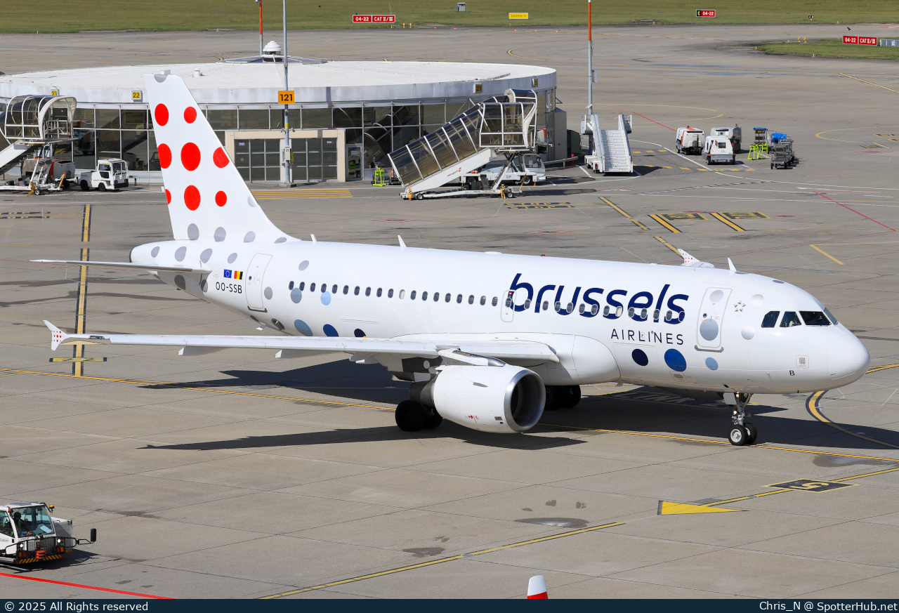 Photo of OO-SSB - Airbus A319-111 operated by Brussels Airlines