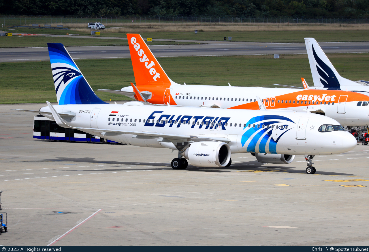 Photo of SU-GFM - Airbus A320-251N operated by Egyptair