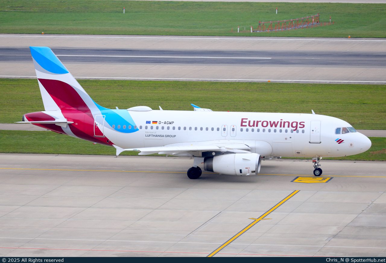 Photo of D-AGWP - Airbus A319-132 operated by Eurowings