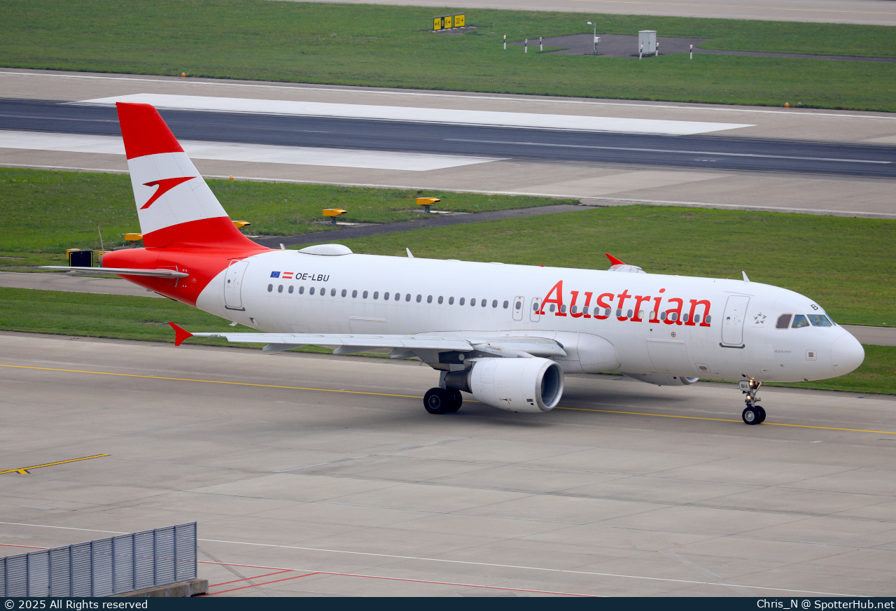 Photo of OE-LBU - Airbus A320-214 operated by Austrian Airlines