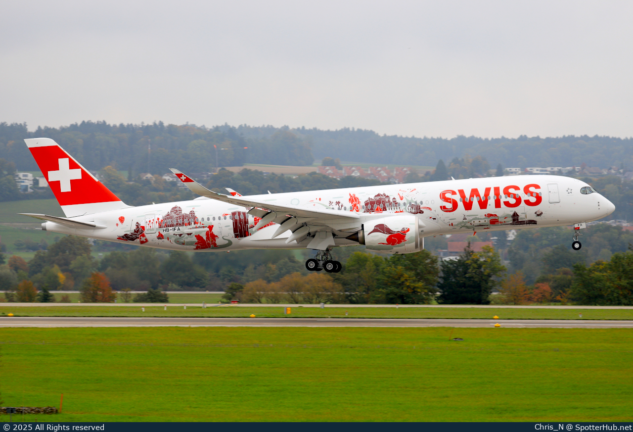 Photo of HB-IFA - Airbus A350-941 operated by Swiss International Air Lines