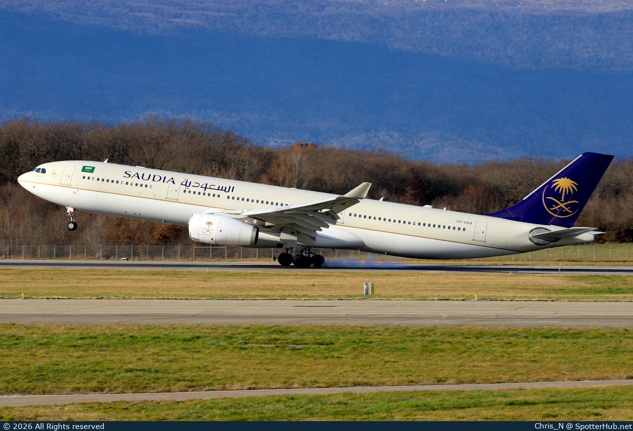 Photo of HZ-AQ14 - Airbus A330-343 operated by Saudia