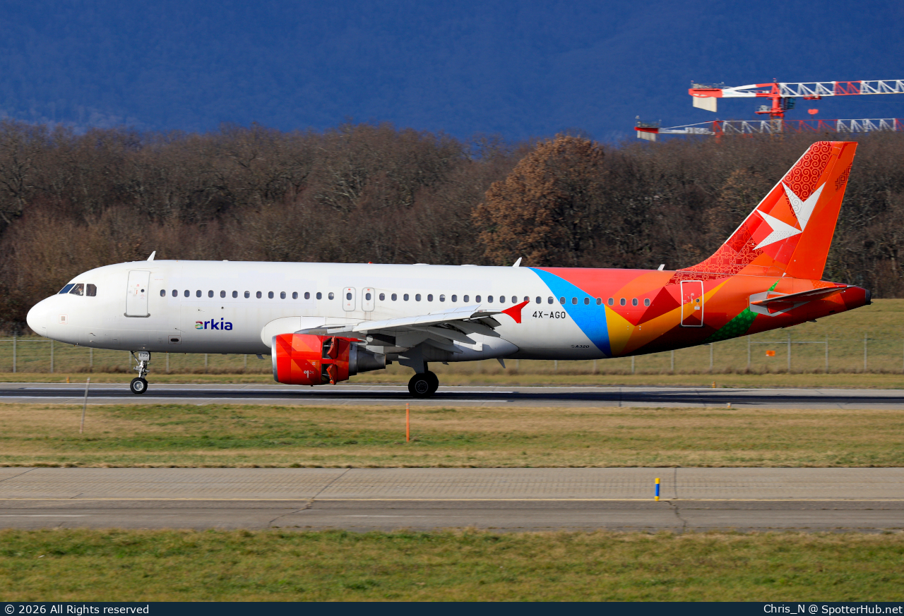 Photo of 4X-AGO - Airbus A320-214 operated by Arkia Israeli Airlines