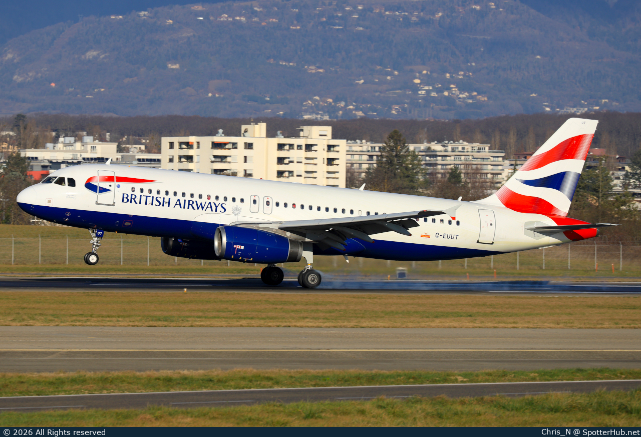 Photo of G-EUUT - Airbus A320-232 operated by British Airways