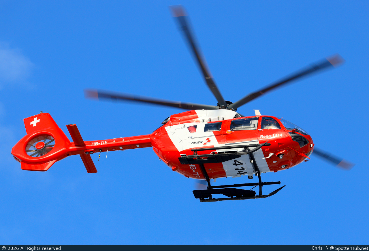 Photo of HB-TIF - Airbus Helicopters H145 operated by Rega Swiss Air-Rescue