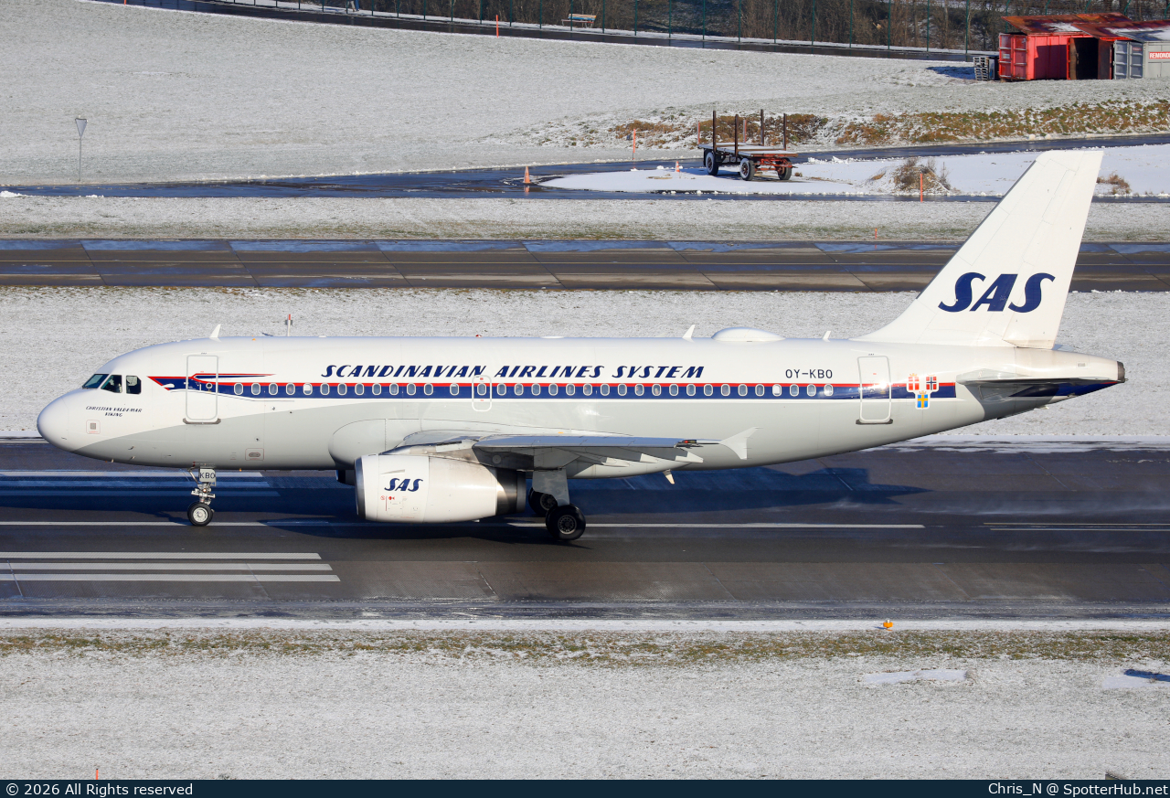 Photo of OY-KBO - Airbus A319-132 operated by SAS Scandinavian Airlines
