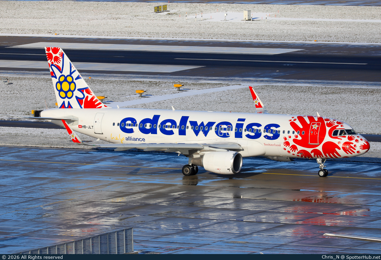 Photo of HB-JLT - Airbus A320-214 operated by Edelweiss Air
