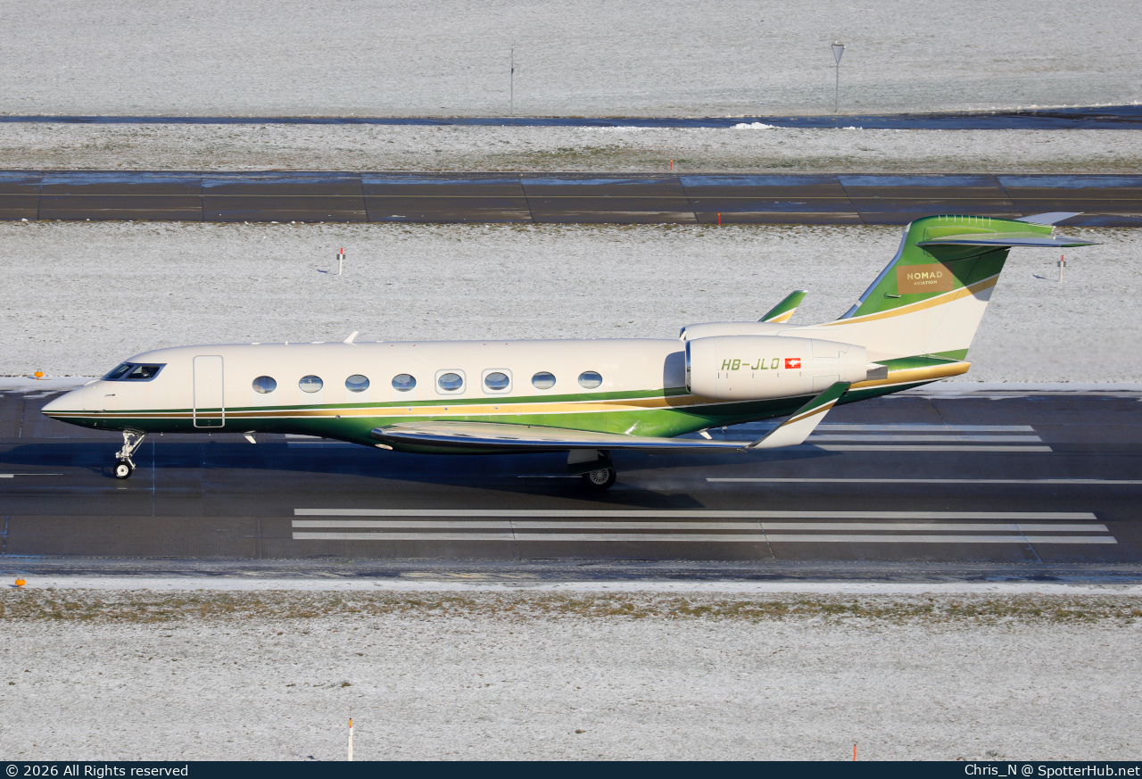 Photo of HB-JLO - Gulfstream G650ER operated by Nomad Aviation
