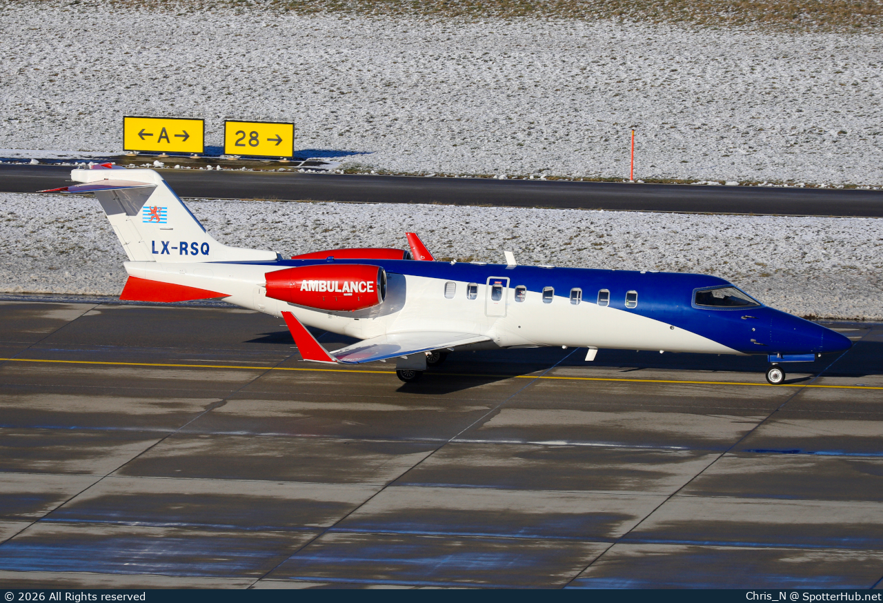 Photo of LX-RSQ - Bombardier Learjet 45 operated by Luxembourg Air Ambulance
