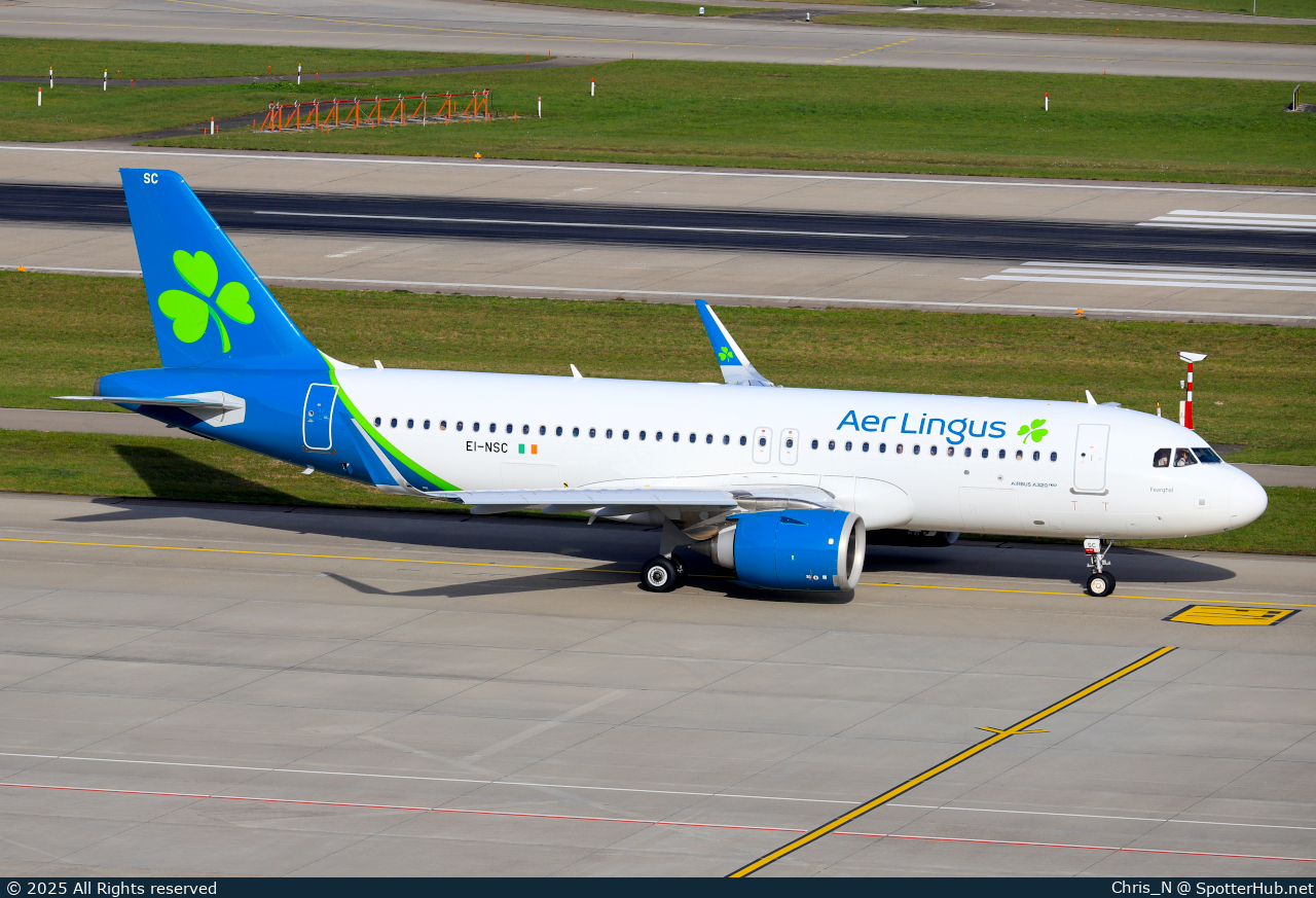 Photo of EI-NSC - Airbus A320-251N operated by Aer Lingus