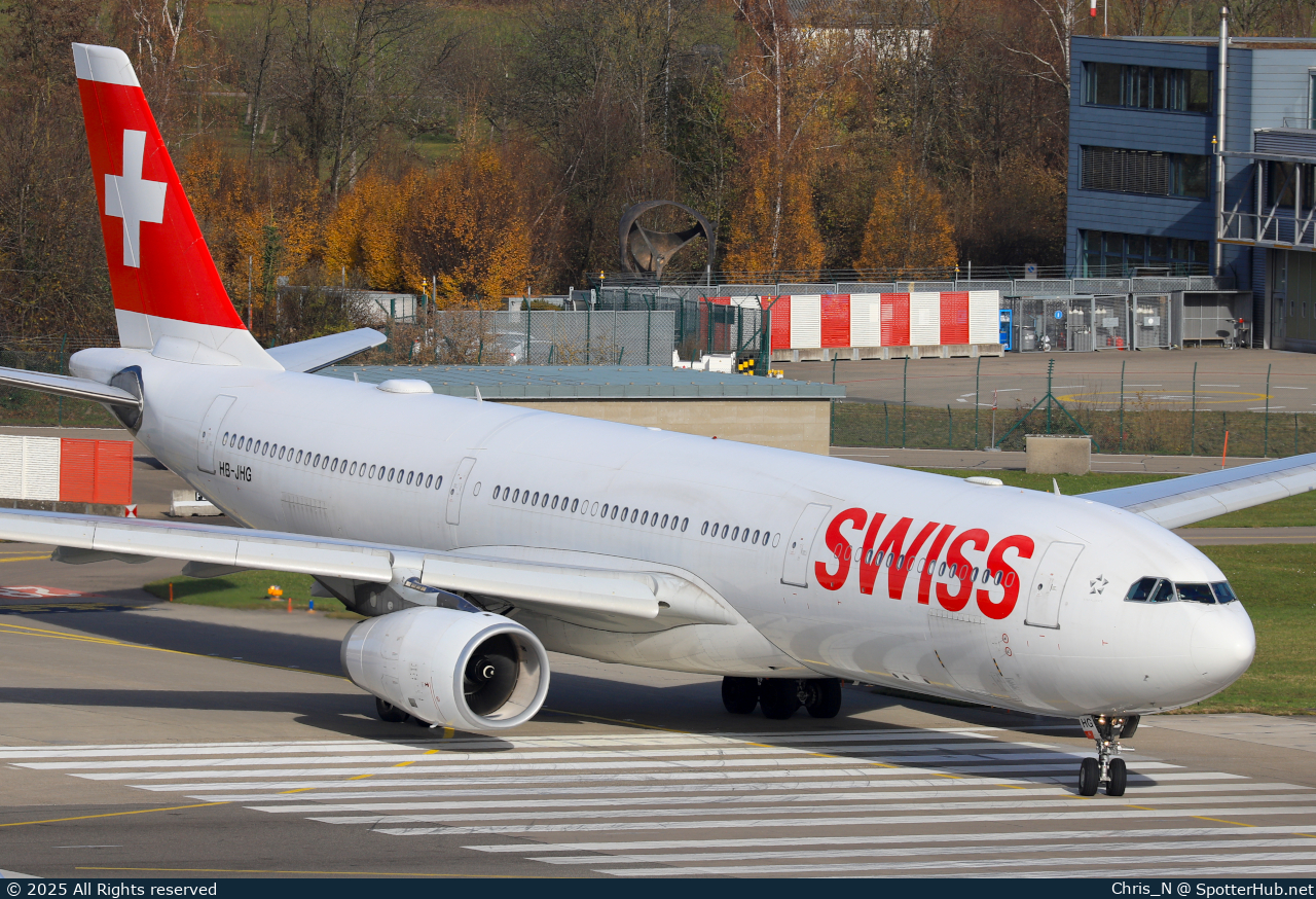Photo of HB-JHG - Airbus A330-343 operated by Swiss International Air Lines