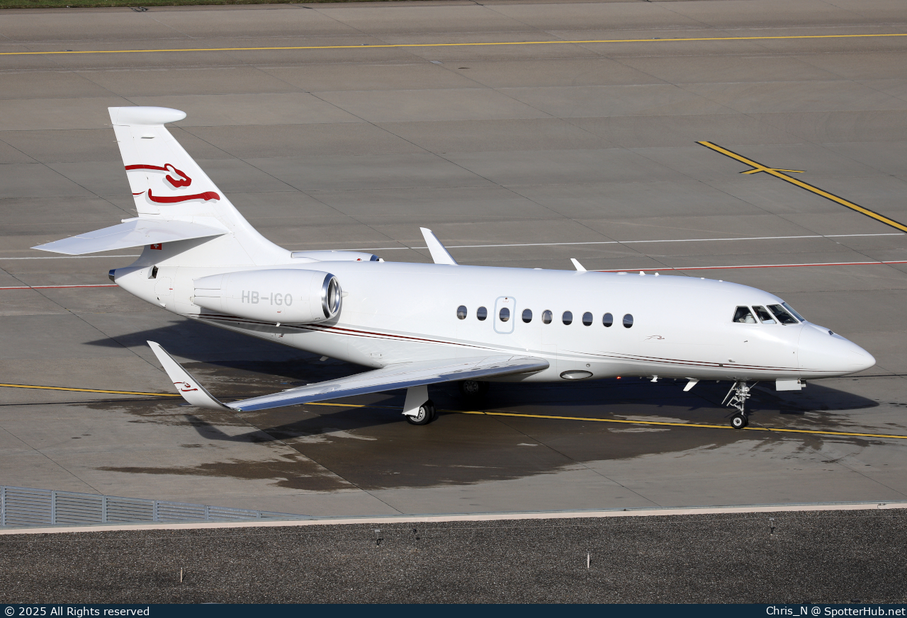 Photo of HB-IGO - Dassault Falcon 2000LX operated by Cat Aviation